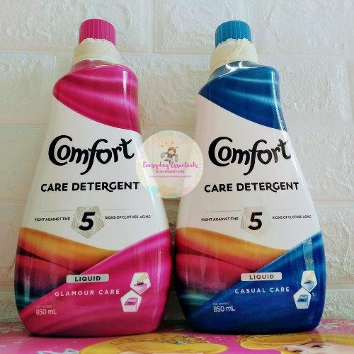 Comfort Pink Liquid Detergent Glamour Care 850ml 600ml or Comfort Blue