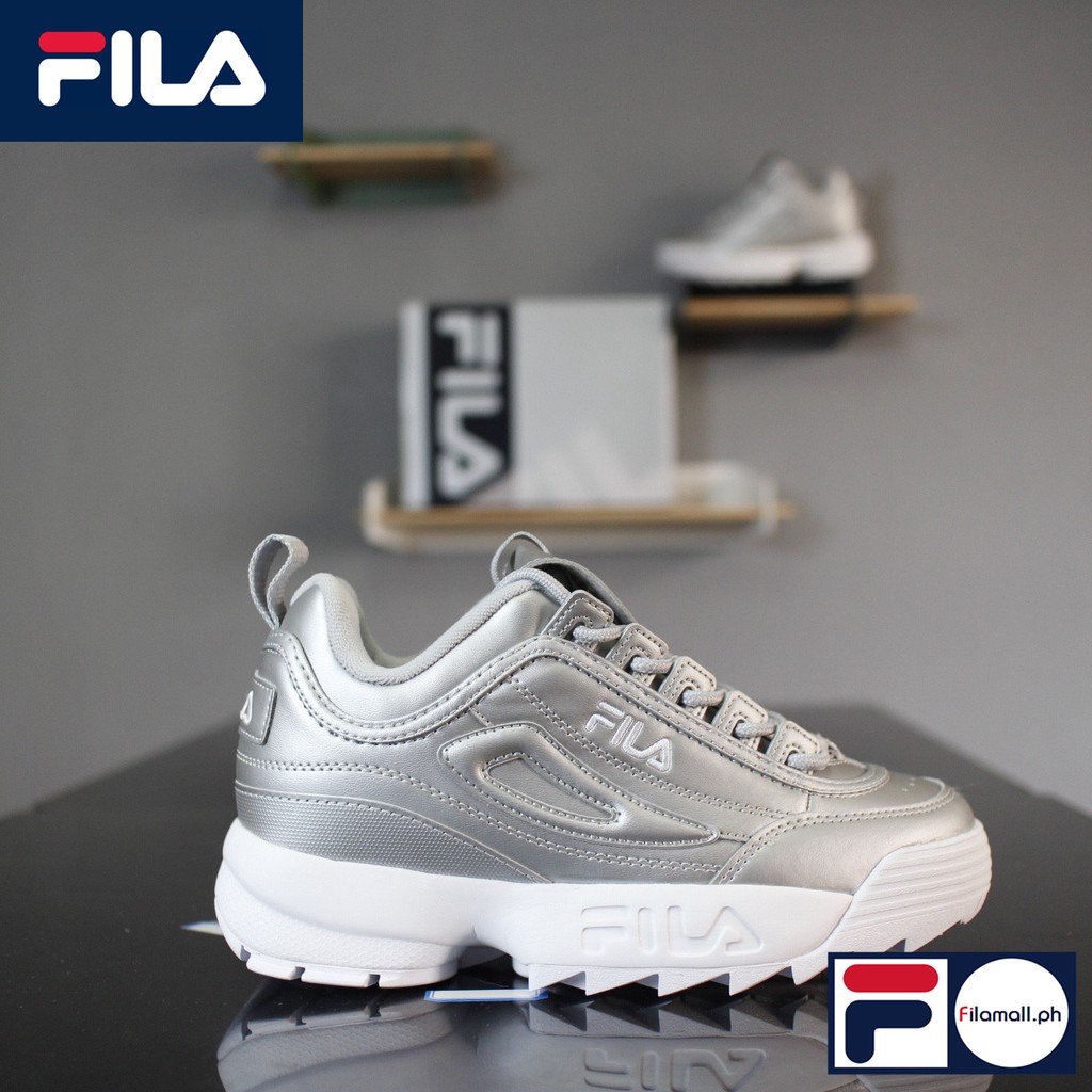 fila disruptor ii silver