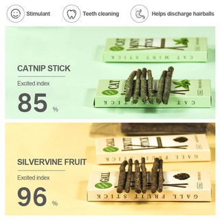 BESTLINK 6 Sticks/Box Cat Chewing Toys 100% Natural Silver Vine Catnip Toys Sticks Kittens Teeth Cleaning Stick F1U4 #3