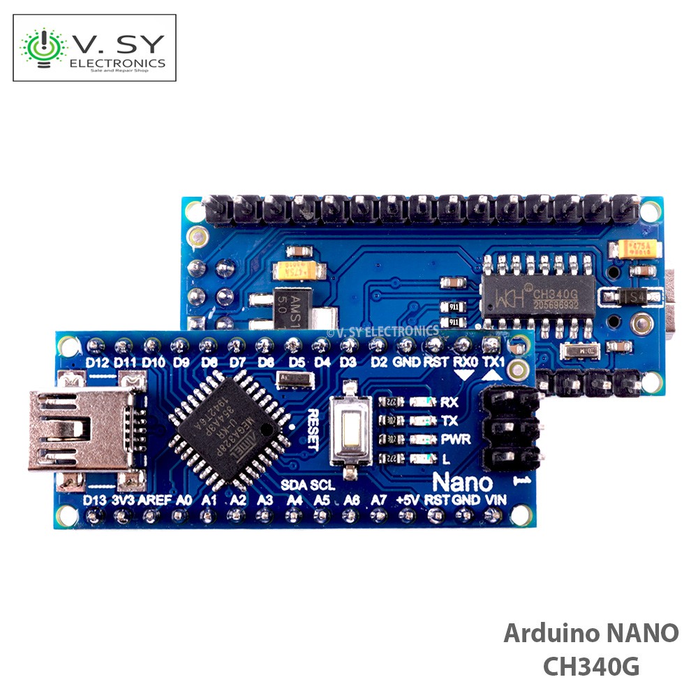 Arduino Nano Atmega328p Ch340g V30 Motherboard In Soldered Pins Microcontroller Board R3 5136