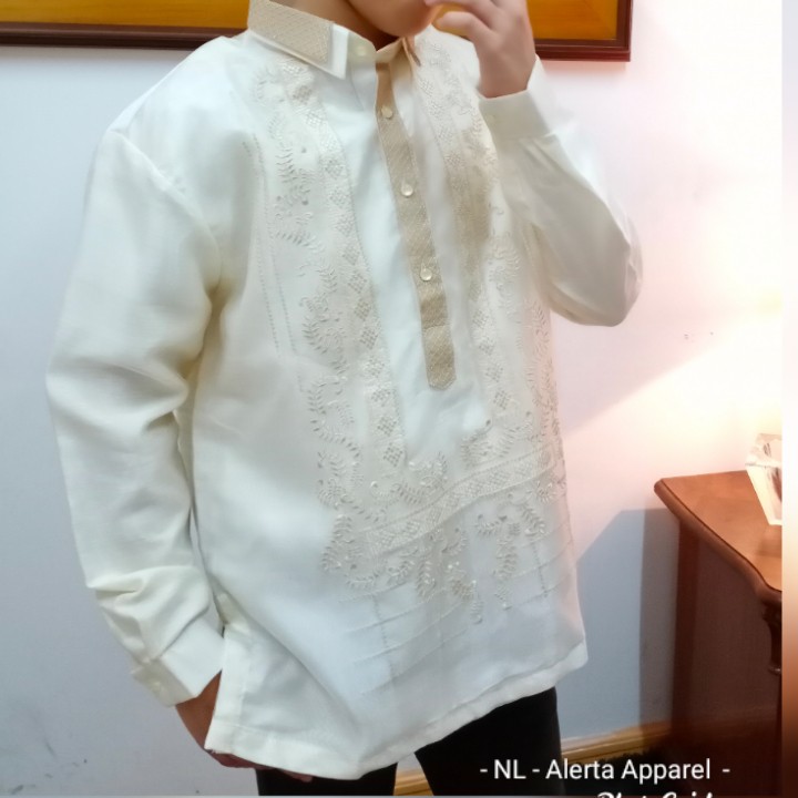 Double Collar BARONG TAGALOG Filipino National Costume ...