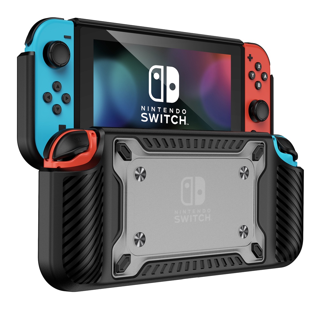 For Nintendo Switch OLED Case Shockproof Soft TPU Hard Translucent PC