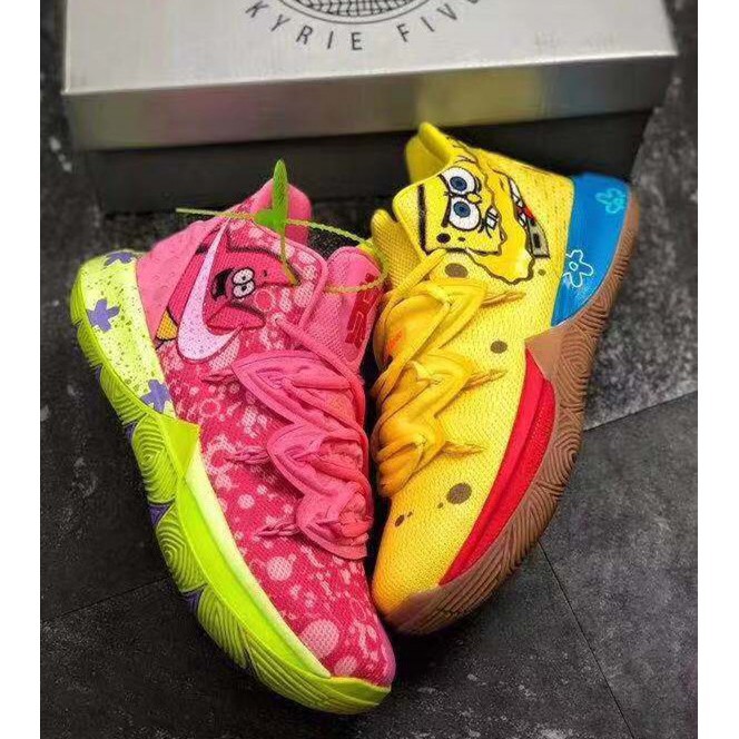 kyrie irving shoes spongebob mens