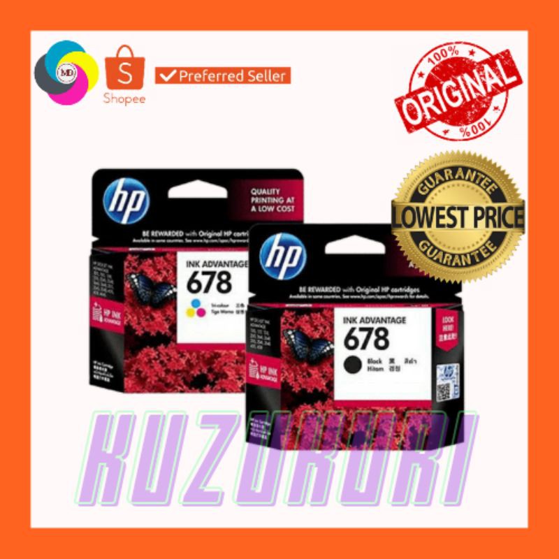 Original HP678 Cartridge Ink Shopee Philippines