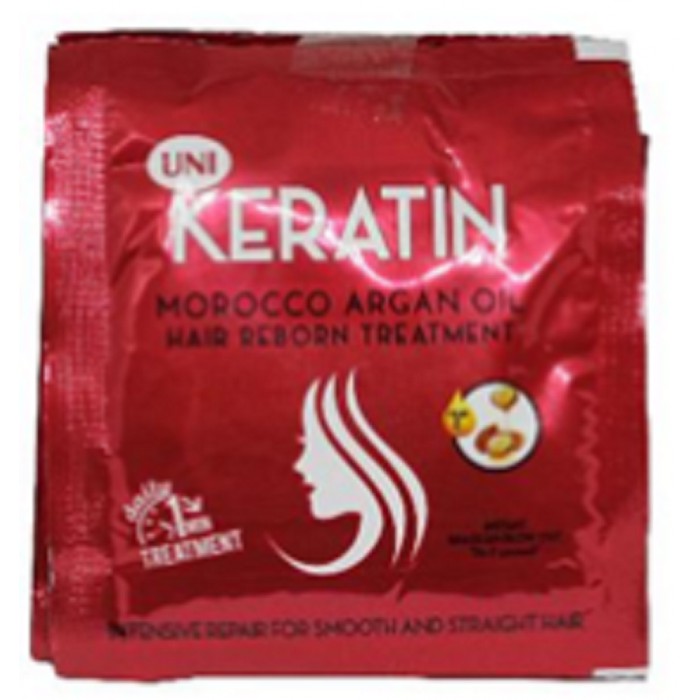 Uni Keratin Hair Treatment With Morocco Argan Oil Red 20g 6pcs Shopee Philippines 7297