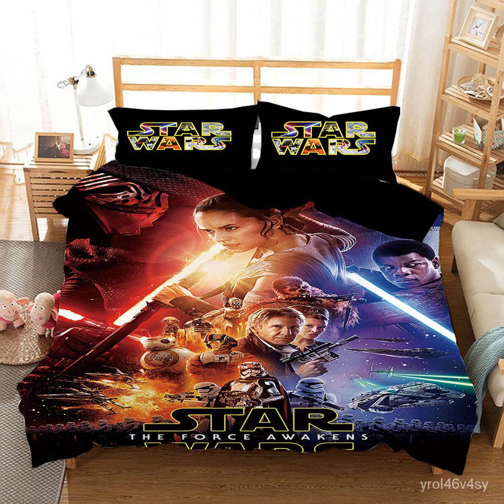 Quilt Duvet Cover Pillowcas, Star Wars Bed Sheets King Single