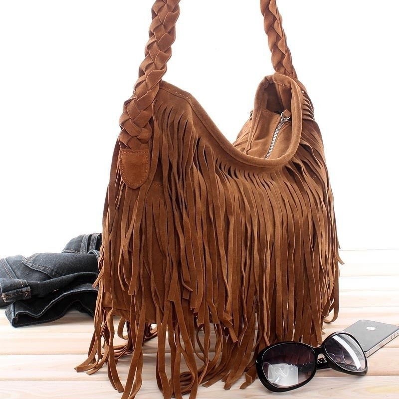 fringe messenger bag