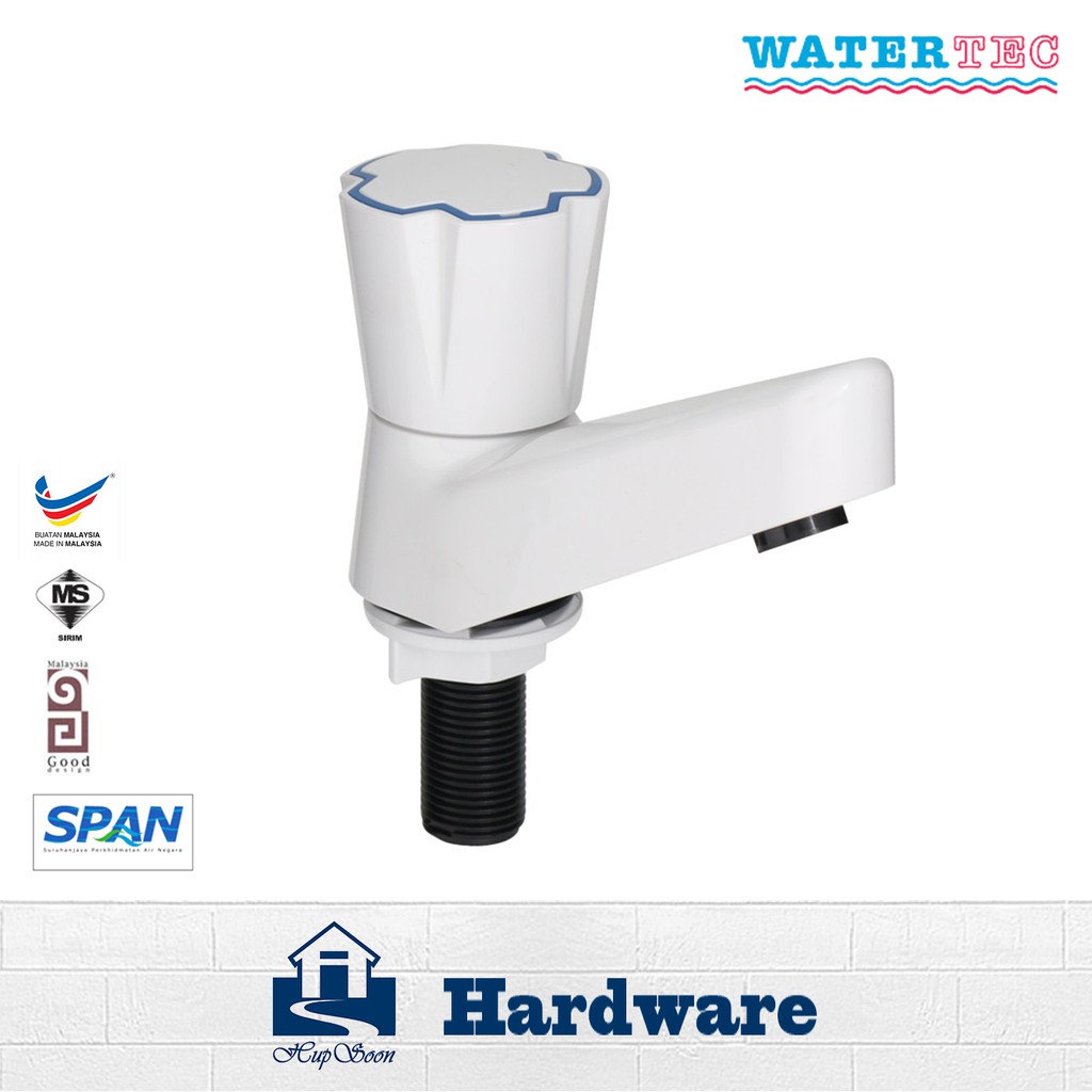 WATERTEC Basin Tap Bathroom Sink Faucet White PVC Pillar Tap 301 M Wtc Shopee Philippines