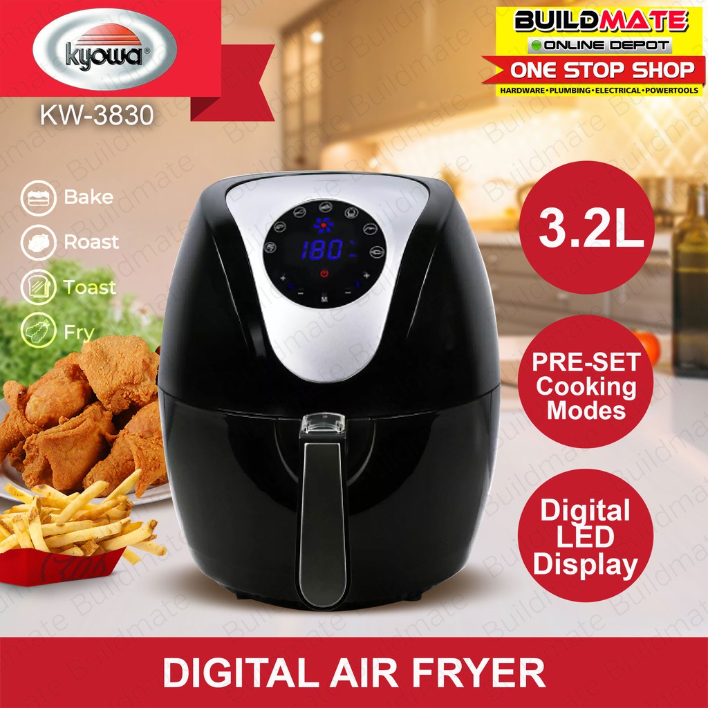 KYOWA Digital Air Fryer 3.2L KW3830 •BUILDMATE• | Shopee Philippines