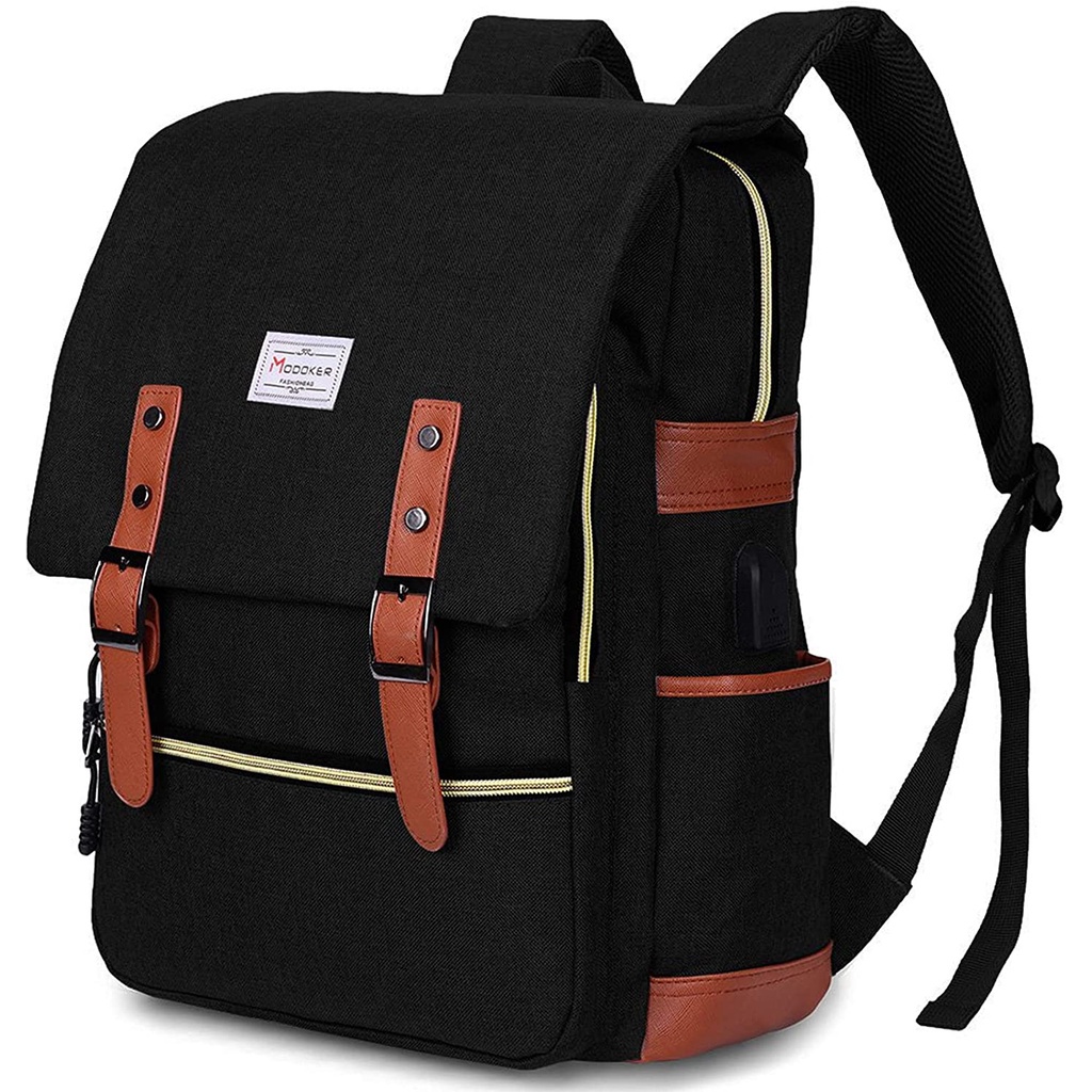 Modoker Vintage Laptop Backpack for Women Men,School College Backpack