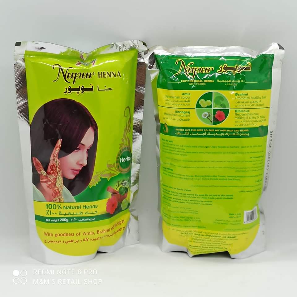 Godrej Nupur Henna 100% Natural Henna 200grams from UAE | Shopee Philippines