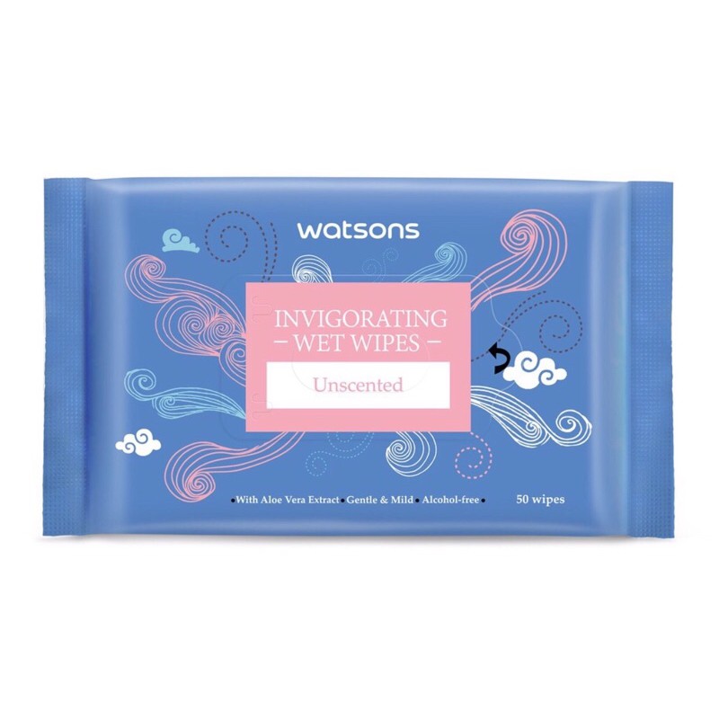 50 Off Watsons Invigorating Wet Wipes 50 Wipes Shopee Philippines