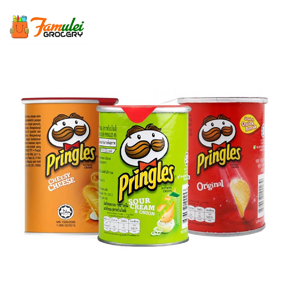 Pringles Cheesy Cheese/ Sour & Cream Snack 42g | Shopee Philippines