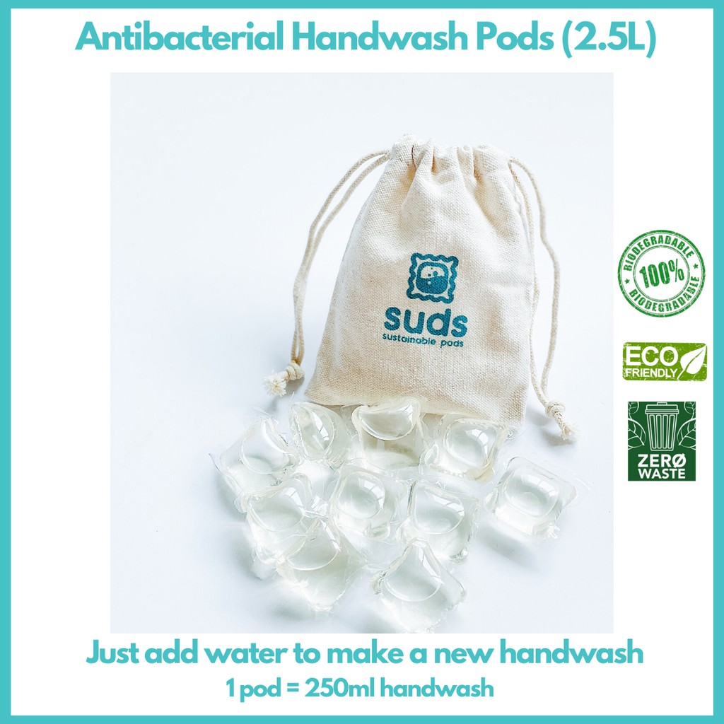 Antibacterial Lavender Hand Wash / Hand Soap Pods Refill 10s (2.5L
