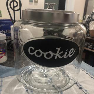 stainless steel cookie jar