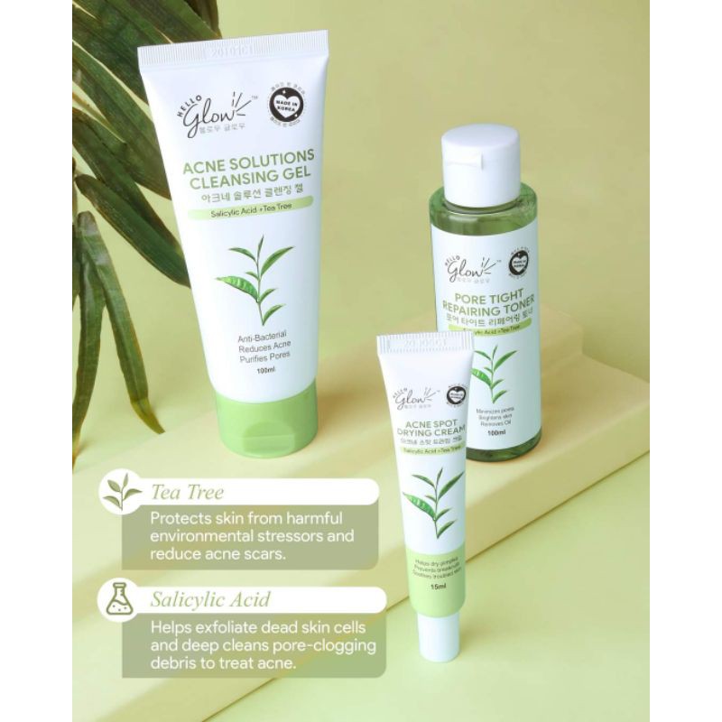 hello glow acne defense set