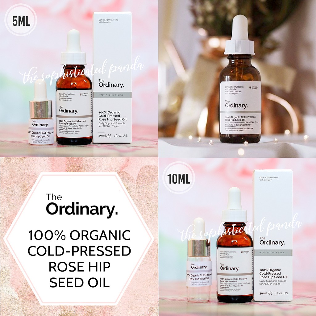 Takal The Ordinary Rose Hip Seed Oil 100 Cold Pressed Authentic Decant Repackaged Shopee Philippines