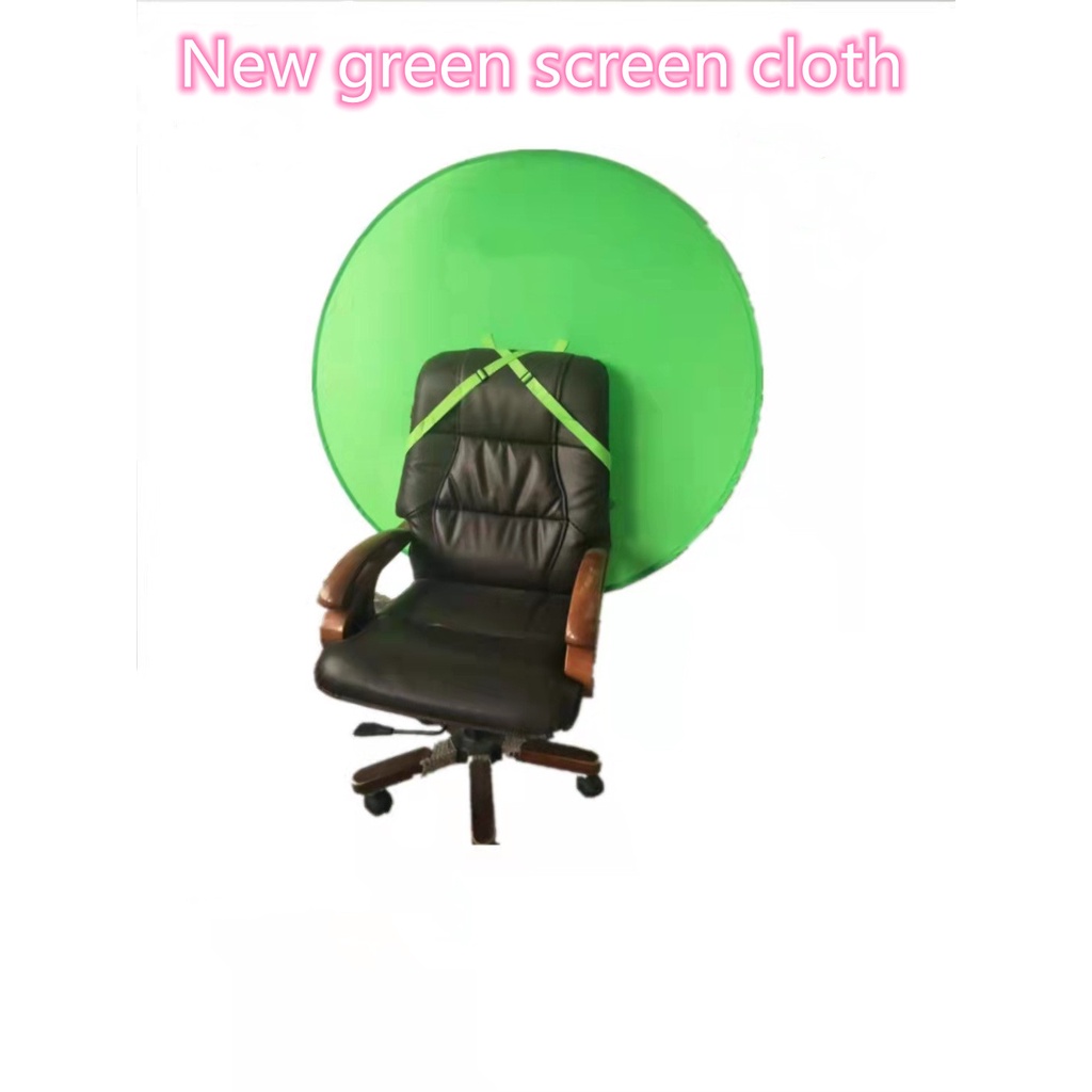 (New) Round Background Gaming Chair Green Chromakey Background Portable