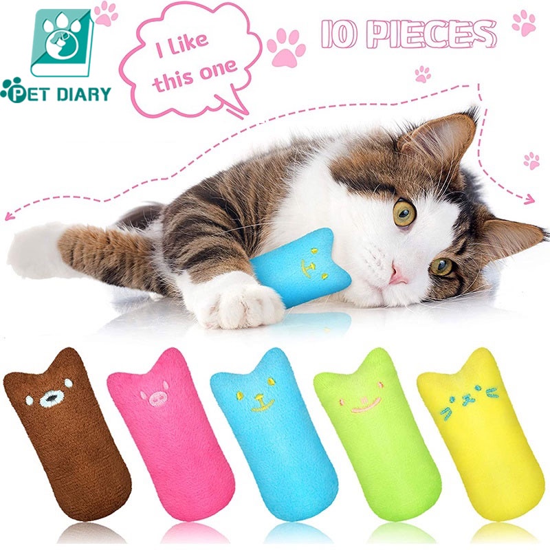 Teeth Grinding Catnip Toys Funny Interactive Plush Cat Toy Pet Kitten Chewing Vocal Toys #1