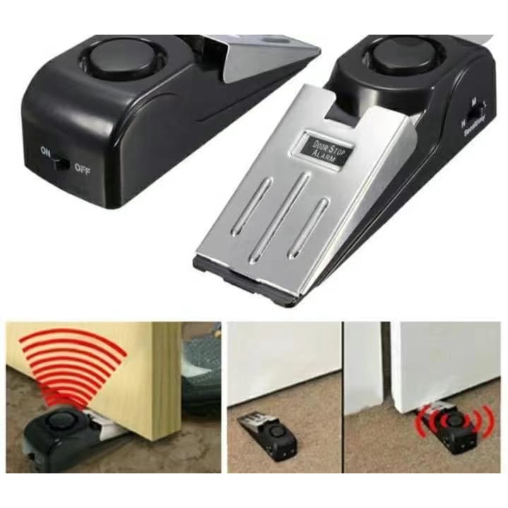 Door Stop Alarm Great for Traveling Security Door Stopper Doorstop