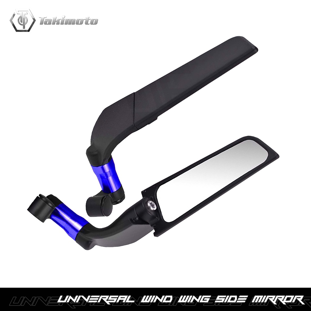 Takimoto Motorcycle Rearview Mirrors Wind Wing Rotating Side Mirrors Shopee Philippines