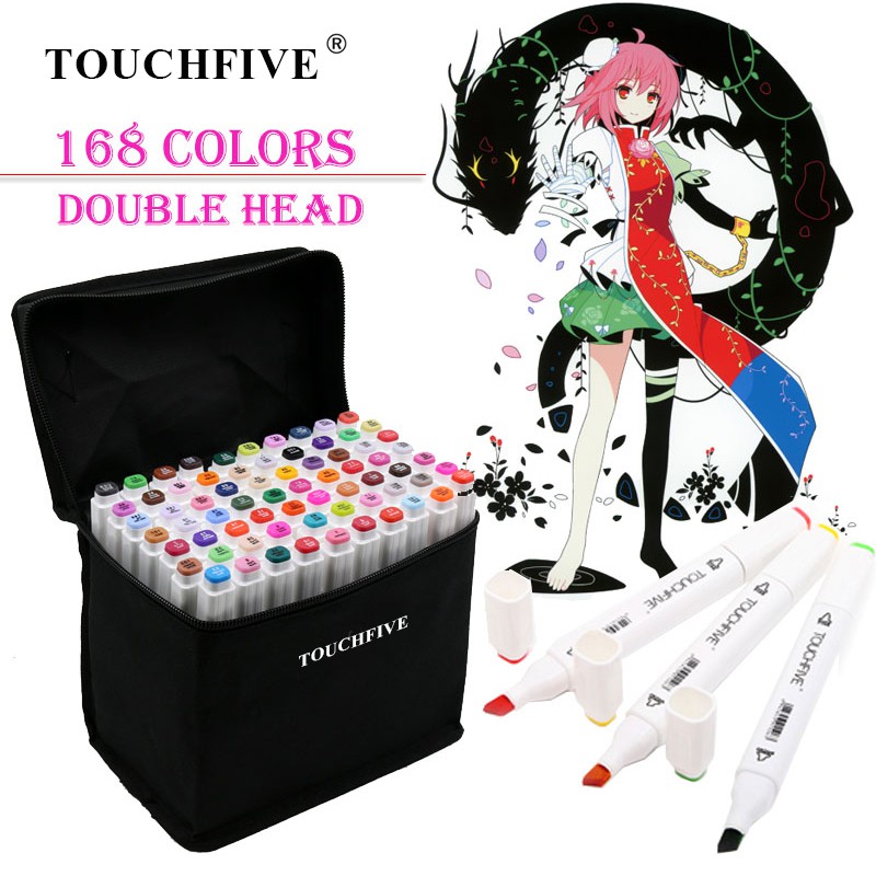 Touchfive 168 Double Head Colors Art Pen Markers | Shopee Philippines