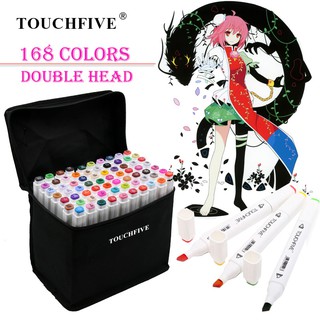 TouchFive 168 Colors Copic Marker For Drawing Sketch Double Head Markers Art Supplies
