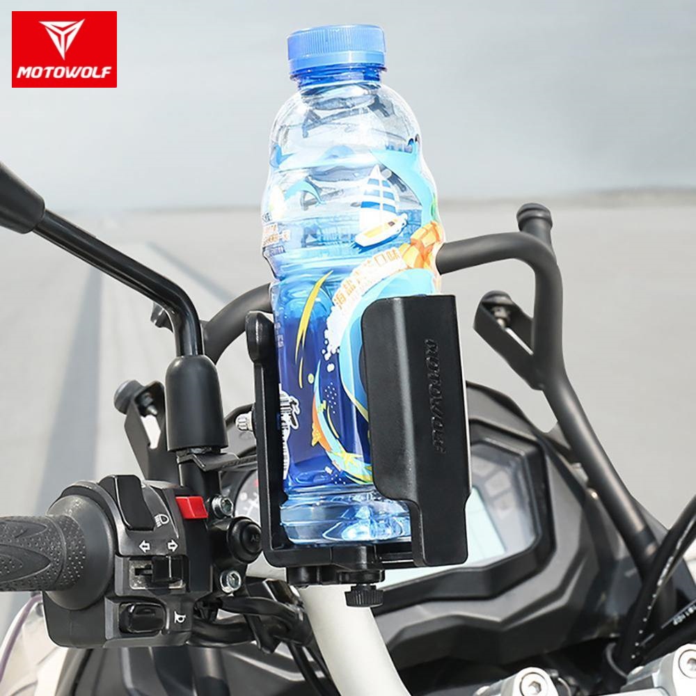 Original Motowolf Bottle Holder For Motorcycle And Bicycle Mdl Clamp Type Or Mirror Type