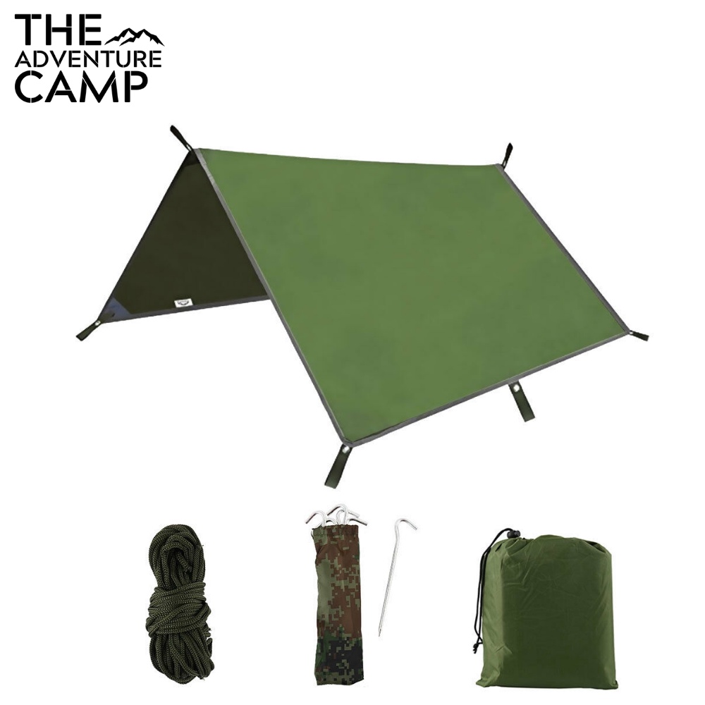 3mx3m Hammock Rain Fly Tent Tarp Waterproof Windproof Snowproof Camping ...