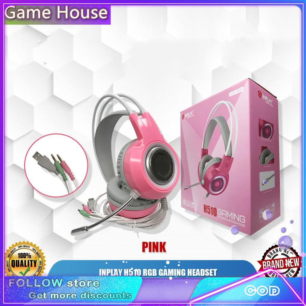NPLAY H510 RGB GAMING HEADSET with Led RGB with Mic Heavy Duty Headset
