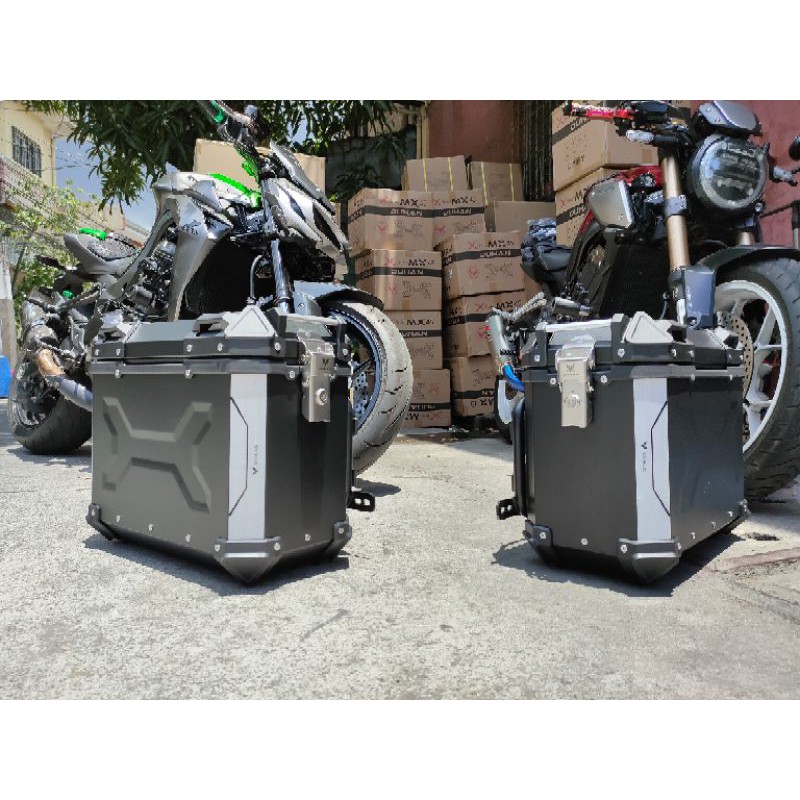 Duhan Alloy Side Panniers Artic Series | Shopee Philippines