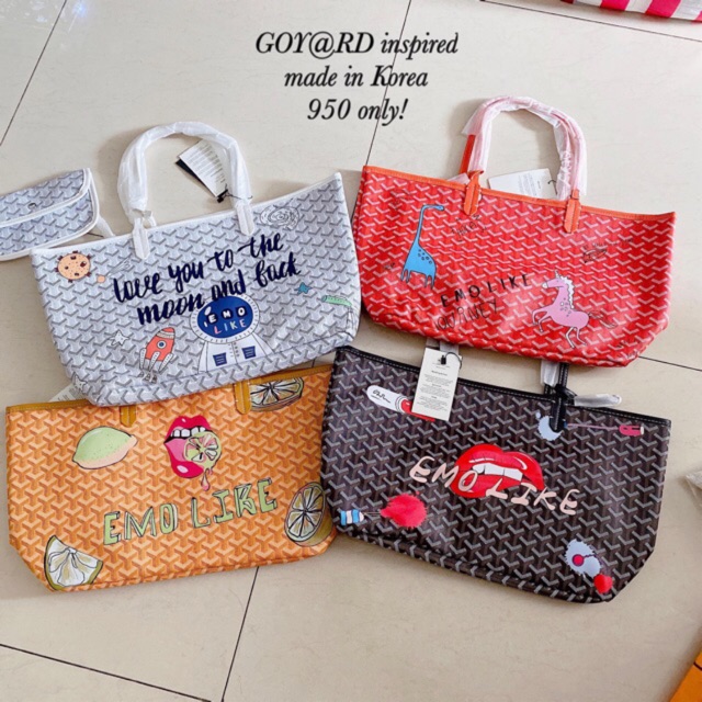 New Goyard Tote Bag Shoulder Bag Emo Graffiti Shopee Philippines