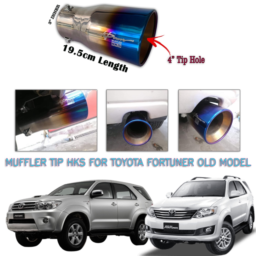Muffler Tip HKS for Toyota Fortuner OLD model 20052015 HKS Exaust Tip