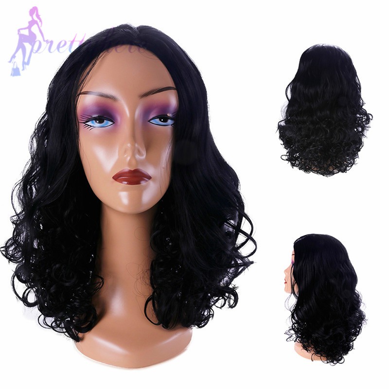 Ph 32cm Women Black Long Curly Wave Hair Wigs Shopee Philippines
