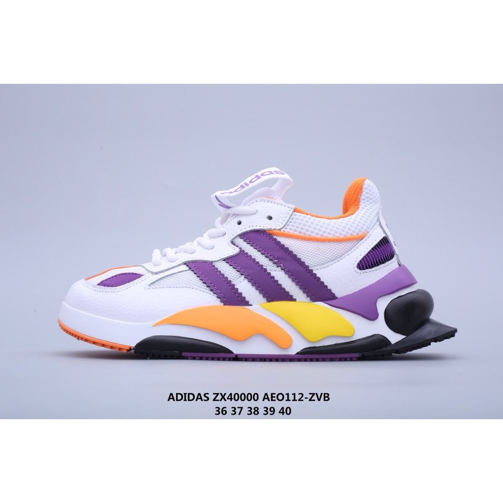 Adidas Zx 40000 Clover Net Leather Stitching Retro Sports Shoes | Shopee  Philippines