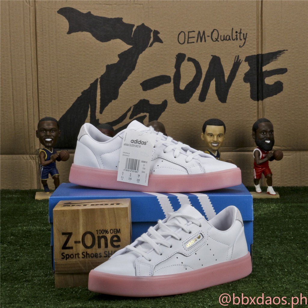 adidas sleek mid pink