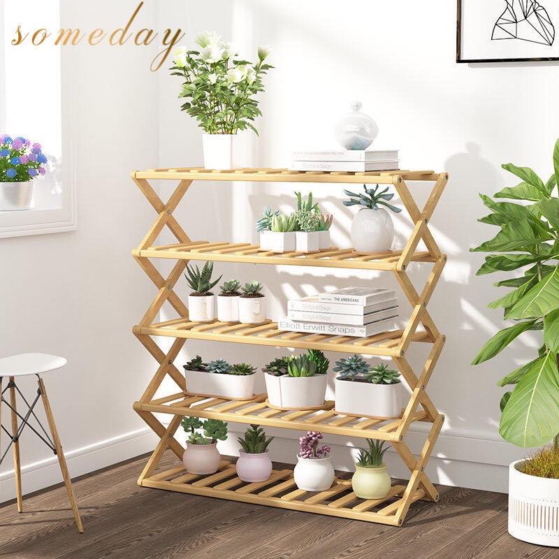 5 Tier Bamboo Shoe Rack Organizer Wooden Storage Shelves Stand Shelf 5 Layer Space Saving Shoe Rack Shopee Philippines