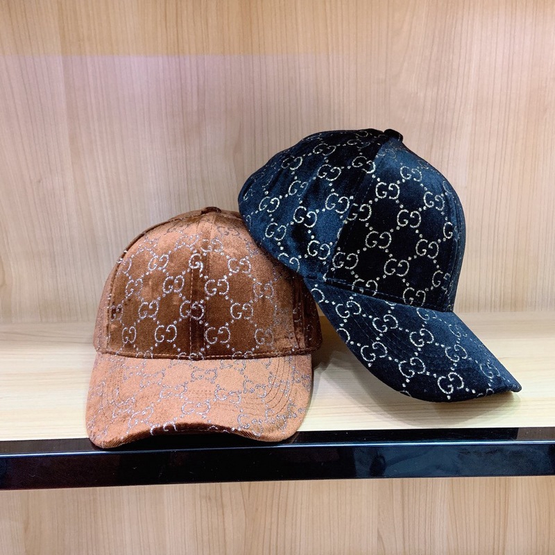 gg velvet baseball cap