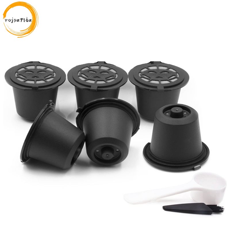 I Cafilas 6 Reusable Nespresso Capsules Refillable Coffee Capsule ...