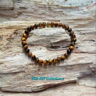33 Tiger Eyes HD Stone Prayer Beads Bracelet #1