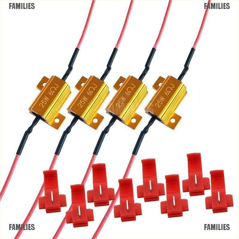 Families% 50w 6 ohm rx24 load resistor fix led bulb fast hyper flash ...
