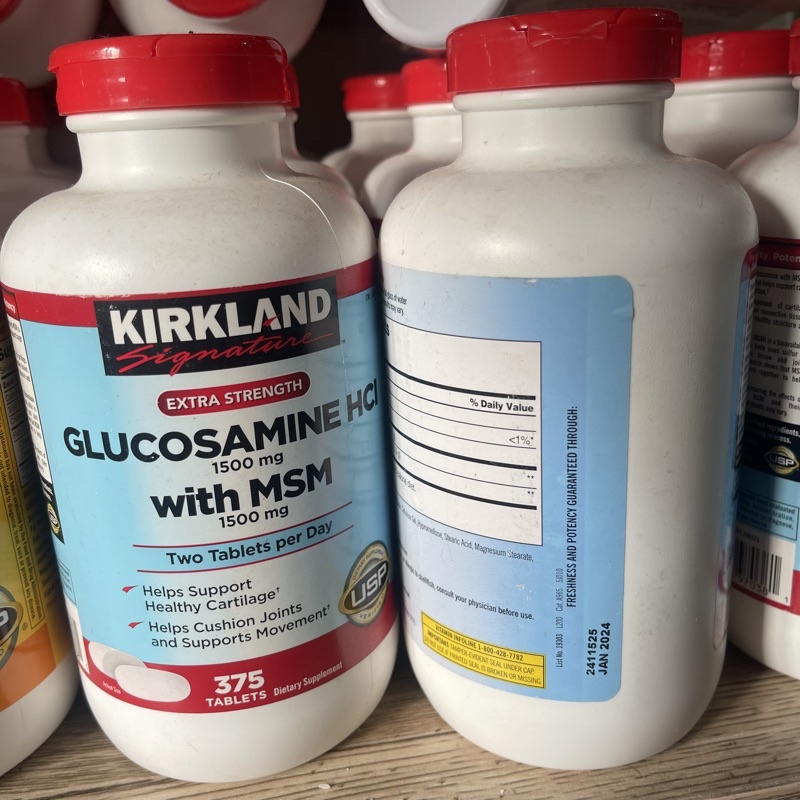 Kirkland Signature Glucosamine with MSM, 375 Tablets Shopee Philippines
