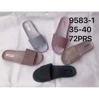 Korean Casual Glitter Slippers For Women