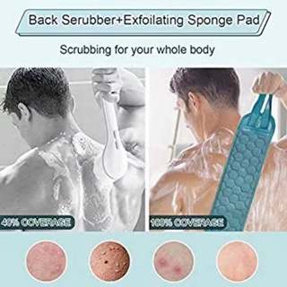 3pcs/Set Exfoliating Loofa Back Strap Scrubber Shower Body Sponge Bath #7