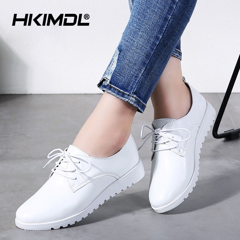 womens leather lace up shoes