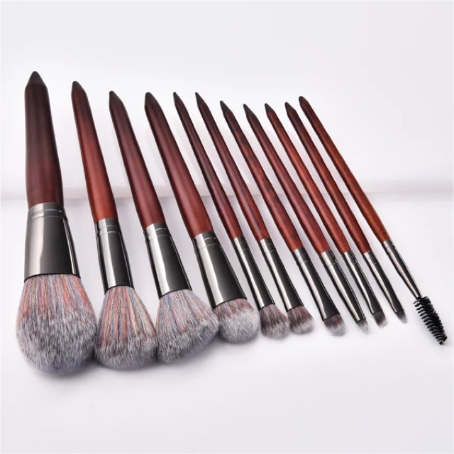 11pcs Brown Bamboo Brush Set Shopee Philippines