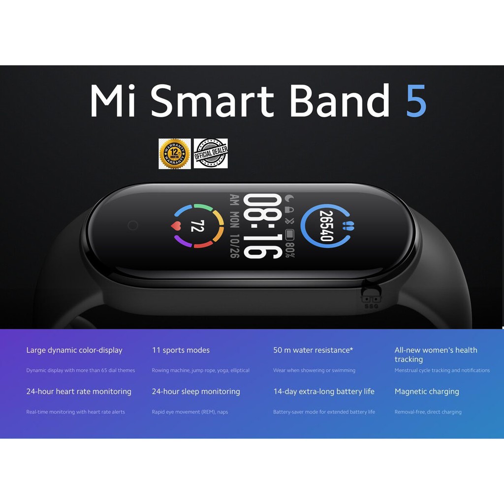 xiaomi mi band 5 smart watch
