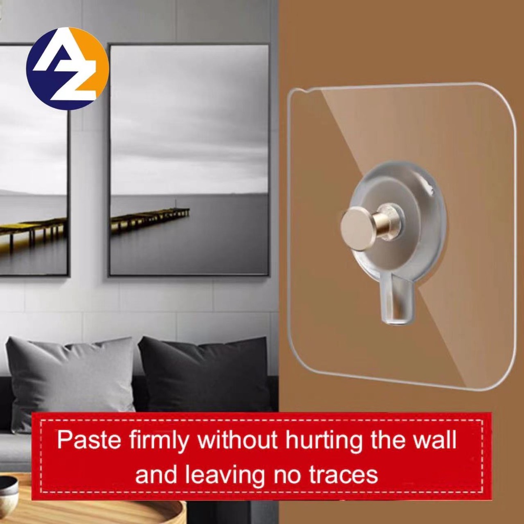 NonTrace Self Adhesive Nails Hook For Photo Frame Hole Hanging Nail