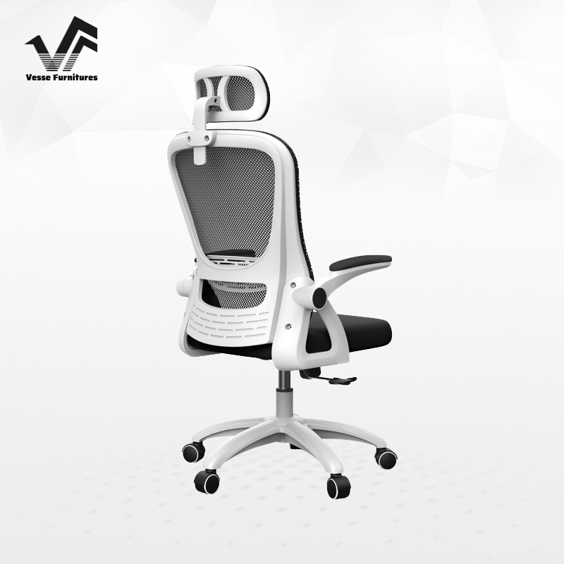 High Back Ergonomic Mesh Chair Liftable Arm Lumbar Hip Support Swivel