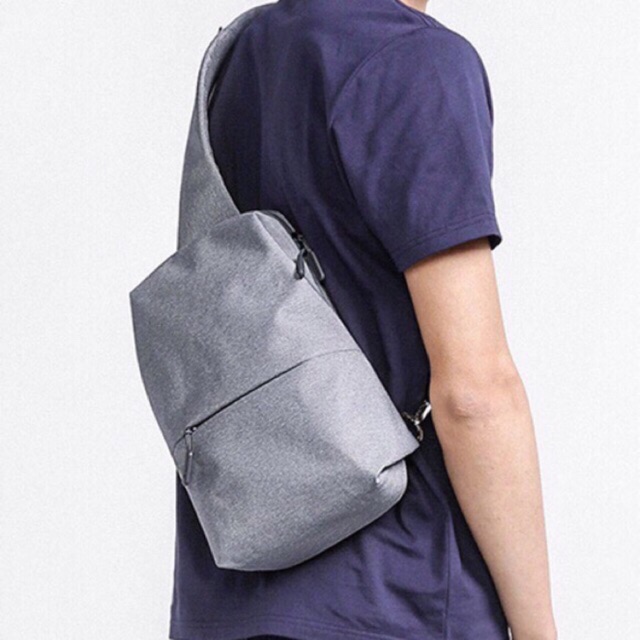 xiaomi mi city sling bag dark gray